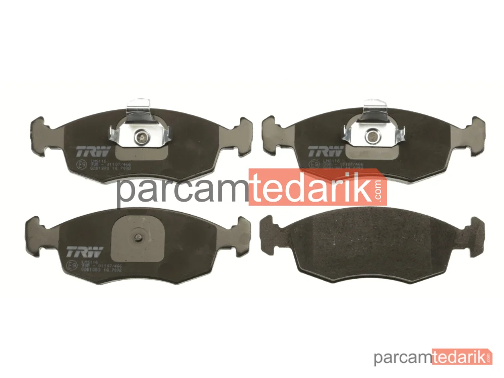 TRW GDB1383 | Fren Balatası Ön Fiat Palio 1.2 98=>, 1.3 JTD Multijet 03-12, 1.7 TD 01=>, STRADA 1.2 03=>, 1.3 D Multijet 06=>, 1.7 TD 99-06, 1.9 D 00=>, 1.9 JTD 03=>