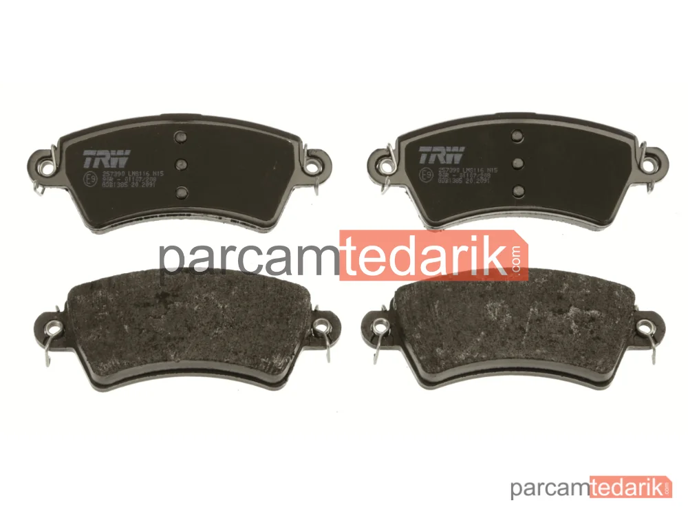 TRW GDB1385 | Fren Balatası Ön Citroen Xsara 1.8 İ 16V 97-00, 2.0 16V 98-00, 2.0 HDİ 99-05, Peugeot 206 HB 2.0 S16 99-07, 2.0 HDİ 99-09, 306 HB 1.8-2.0 16V 97-01, 2.0 HDİ 99-02