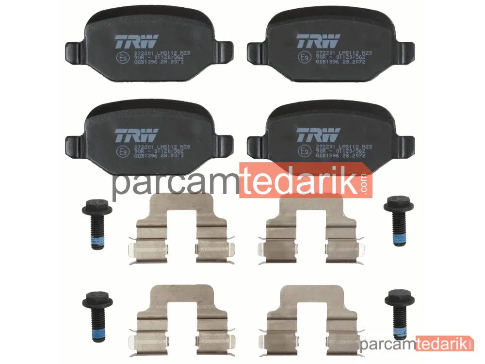 TRW GDB1396 | Fren Balatası Arka Fiat Linea 1.4 T-JET 07=>, 1.6 D Multijet 09=>