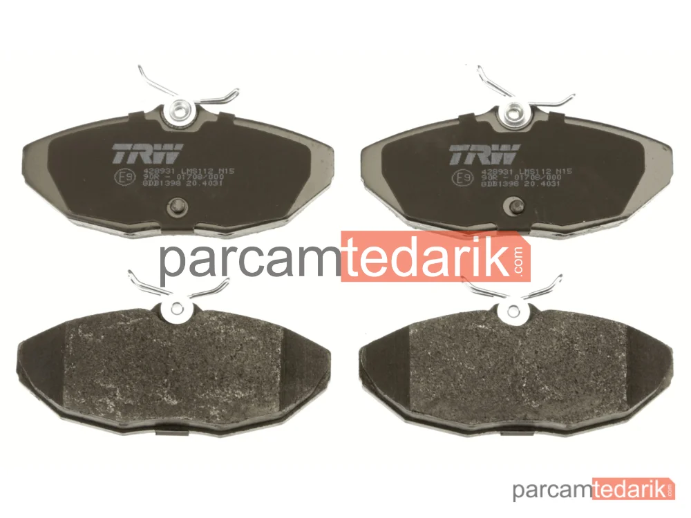 TRW GDB1398 | Fren Balatası Arka Jaguar S-TYPE 3.0 V6 99-07, 4.0 V8 99-02, 2.7 D 04-07