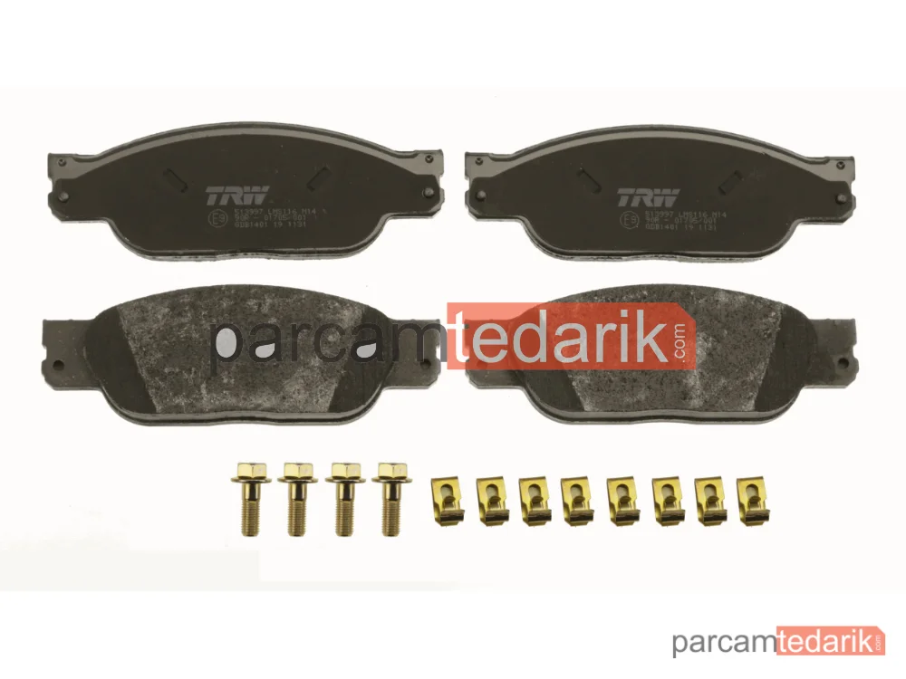 TRW GDB1401 | Fren Balatası Ön Jaguar S-TYPE 2.5 V6 02-07, 3.0 V6 99-07, 4.0 V8 99-02, 4.2 V8 02-07, 2.7 D 04-07