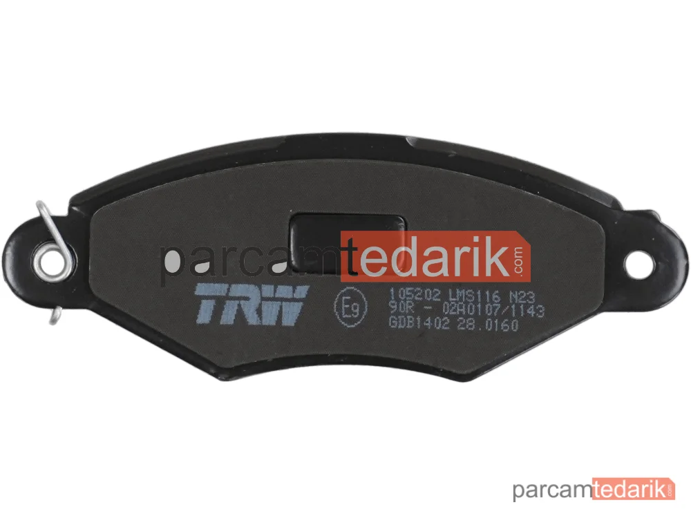 TRW GDB1402 | Fren Balatası — Nissan Kubistar Panelvan/Van, Renault Kangoo, Renault Kangoo Express