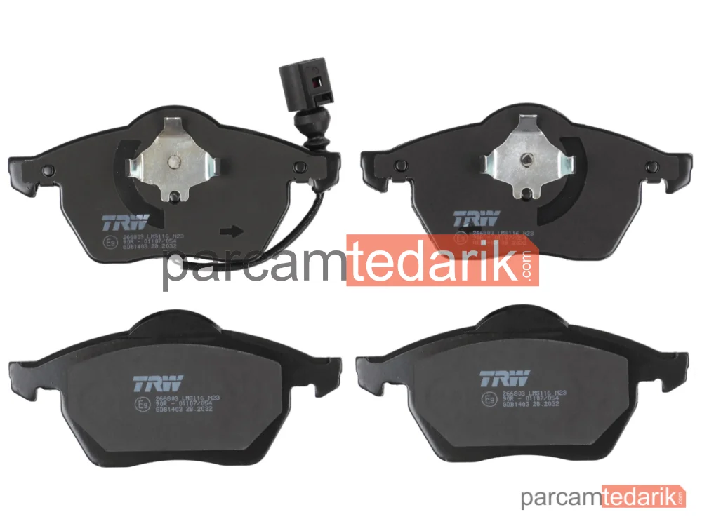 TRW GDB1403 | Ön Fren Balatası-Kablolu (VW Golf 98-06 Polo 05-10 Audi A3 97-03 Seat Leon 00-06)