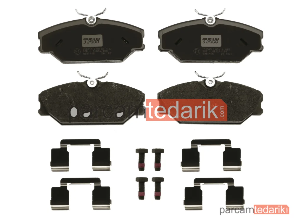 TRW GDB1405 | Fren Balatası Ön Renault Laguna I 1.6 16V 97-01, 1.8 93-01, 1.8 16V 98-01, 2.0 16V 95-01, 2.0 95-01