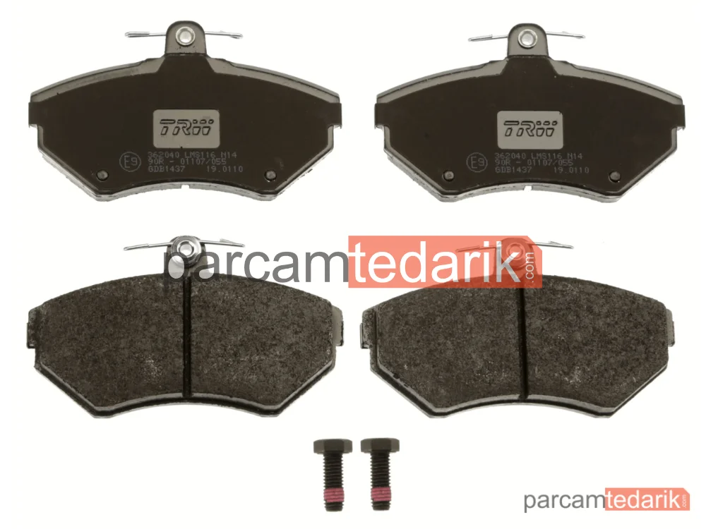 TRW GDB1437 | Ön Fren Balatası-Kulaksiz 16MM VW Seat