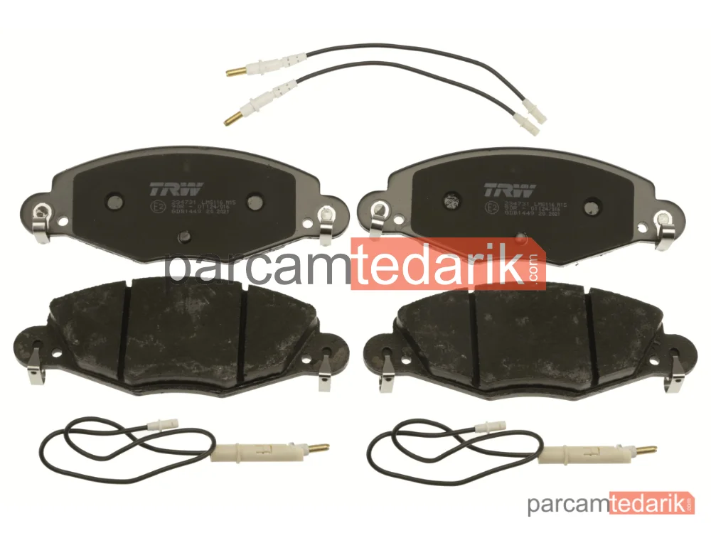 TRW GDB1449 | Fren Balatası Ön WVA 23273 (Citroen C5 2.2HDI 3.0)