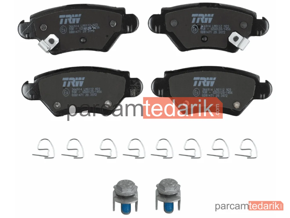 TRW GDB1471 | Fren Balatası Arka Opel Astra G HB 1.8 16V 98-05
