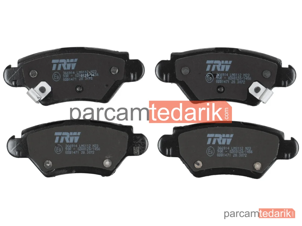 TRW GDB1471 | Fren Balatası Arka Opel Astra G HB 1.8 16V 98-05