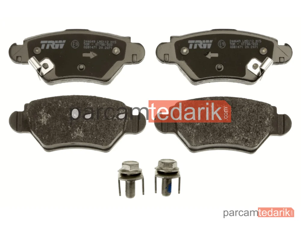 TRW GDB1471 | Fren Balatası Arka Opel Astra G HB 1.8 16V 98-05