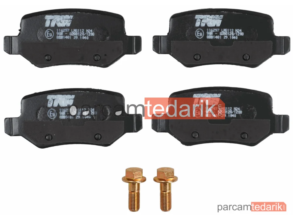 TRW GDB1481 | Fren Balatası Arka Mercedes-Benz A Serisi A 160 97-04, A 190 99-04, A 210 01-04, A 170 CDİ 01-04, A 160-180-200 CDİ 04-12