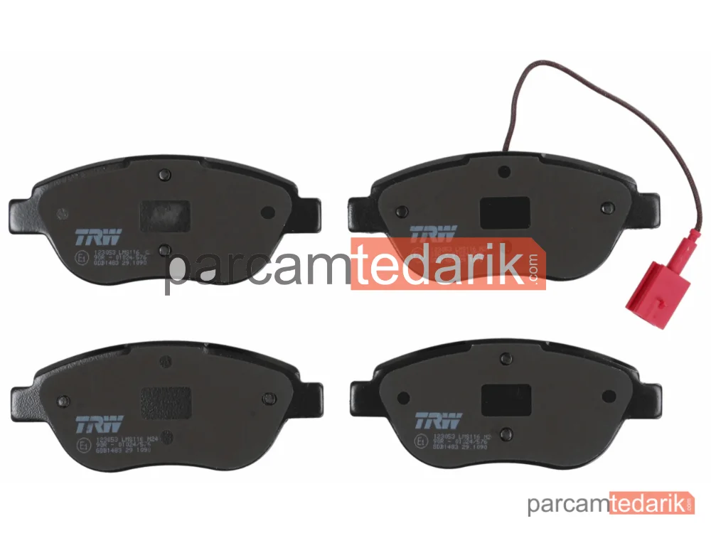 TRW GDB1483 | Fren Balatası — Abarth 500 / 595 / 695, Fiat Bravo II, Fiat Idea