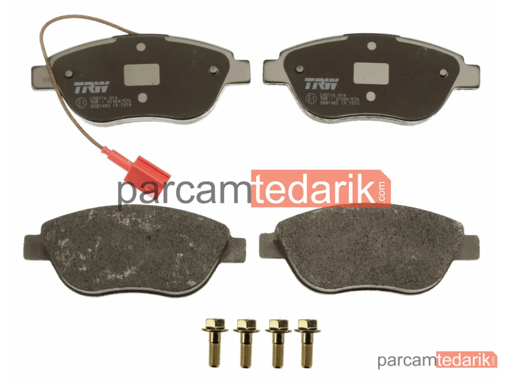 TRW GDB1483 | Fren Balatası — Abarth 500 / 595 / 695, Fiat Bravo II, Fiat Idea