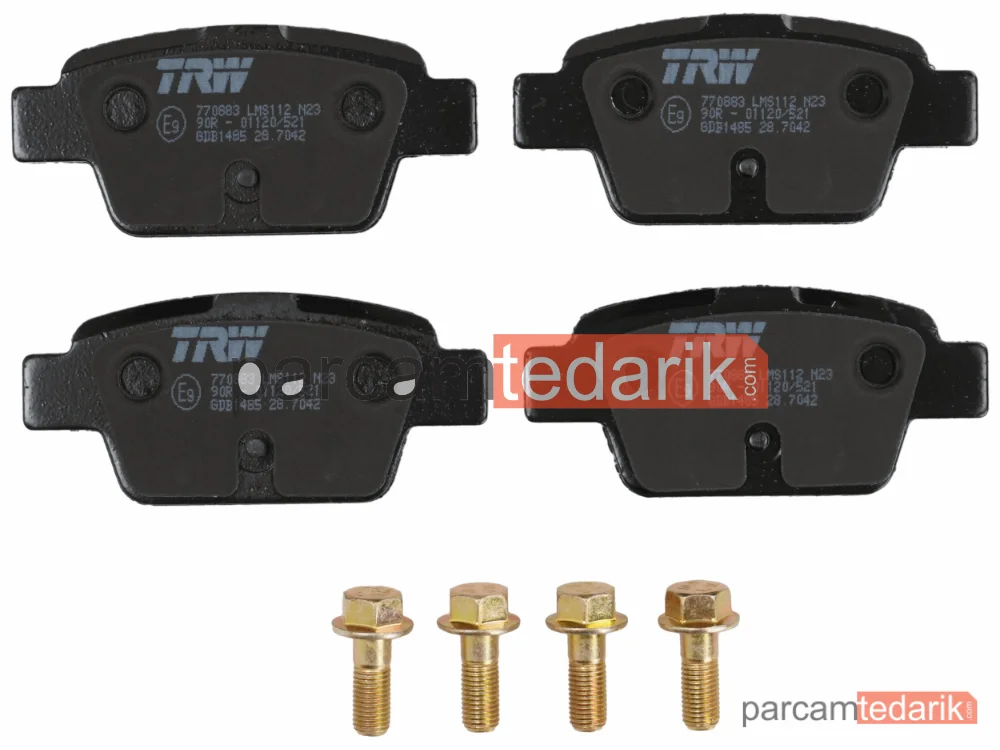 TRW GDB1485 | Fren Balatası Arka (Fiat Bravo Stilo)