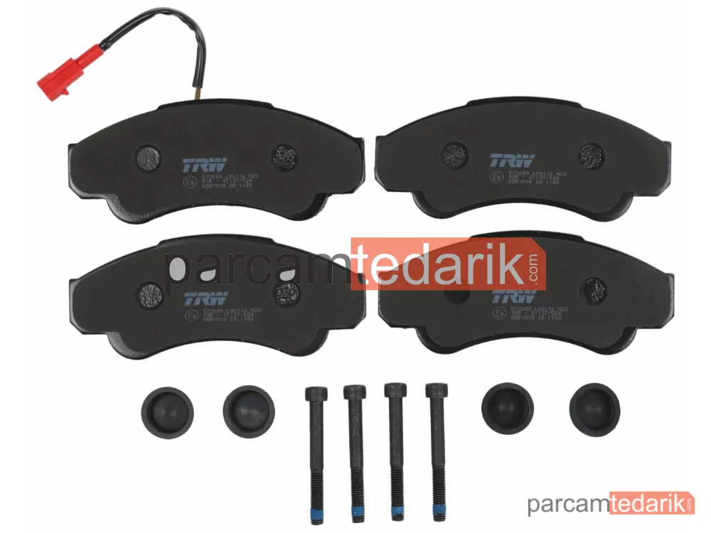 TRW GDB1518 | Fren Balatası Ön Fiat Ducato 2.0-2.8 JTD 02=>, 2.8 TDİ 97-02, Peugeot Boxer 2.0 İ 4X4 96-02, 1.9 TD 4X4 96-02, 2.5 TDİ 4X4 97-02, 2.8 HDİ 00-02, Citroen Jumper 2.2 HDİ 02=>