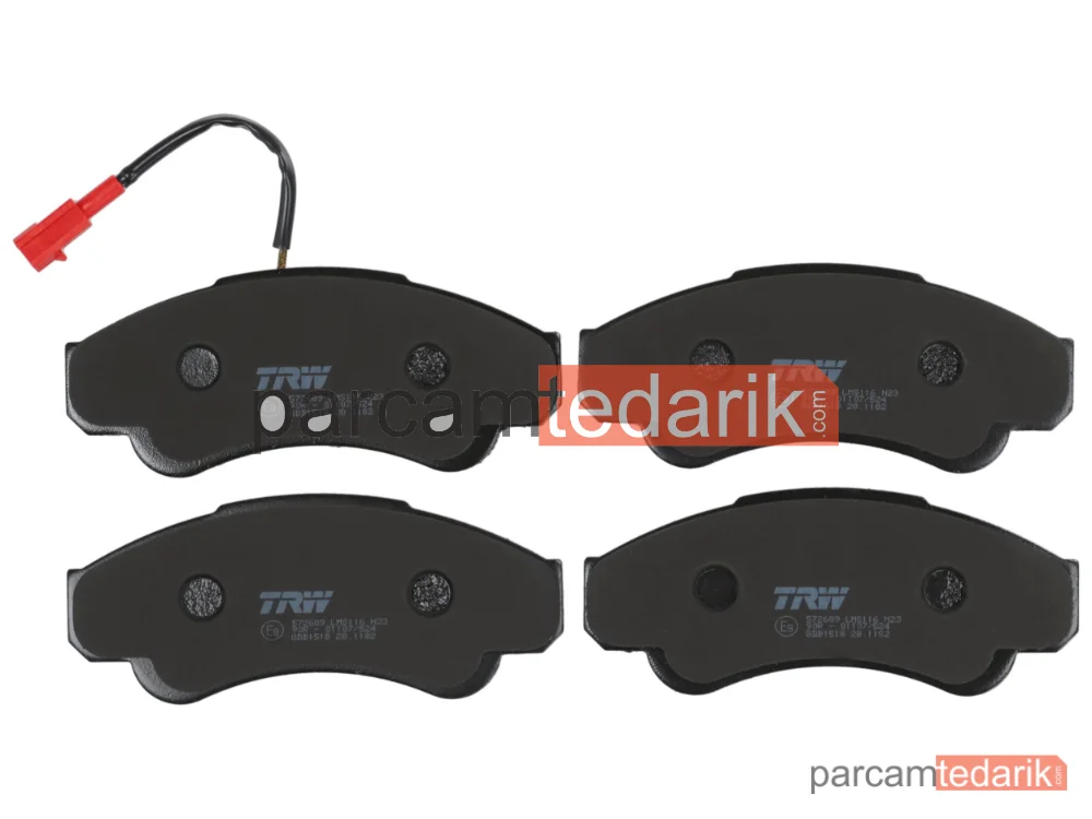 TRW GDB1518 | Fren Balatası Ön Fiat Ducato 2.0-2.8 JTD 02=>, 2.8 TDİ 97-02, Peugeot Boxer 2.0 İ 4X4 96-02, 1.9 TD 4X4 96-02, 2.5 TDİ 4X4 97-02, 2.8 HDİ 00-02, Citroen Jumper 2.2 HDİ 02=>