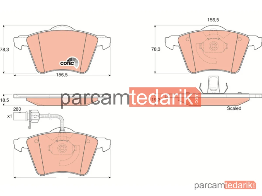 GDB1538 | Fren Balatası — Ford Galaxy I, Ford Galaxy MK I Van, Seat Alhambra