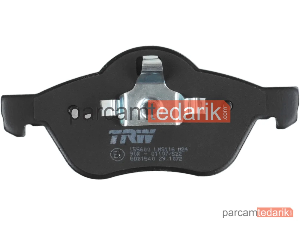 TRW GDB1540 | Fren Balatası Ön Renault Laguna II 1.6 01-05, 1.6 16V 01-07, 1.8 16V 01-07, 2.0 16V 01-07, 3.0 V6 24V 01-07, 2.9 V6 24V 01-07, 1.9 DCİ 01-07, 2.0 DCİ 05-06