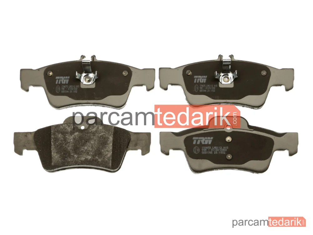TRW GDB1546 | Fren Balatası Arka Mercedes-Benz E Serisi E 200 Kompressor 02-08, E 230 07-08, E 240-320 02-08, E 280-350 05-08, E 500 02-08, E 200-220-270-320 CDİ 02-08, E 280 CDİ 04-08