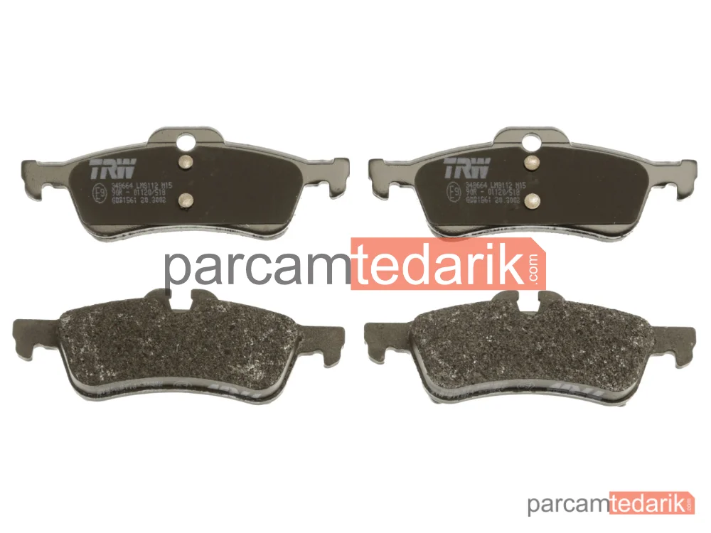 TRW GDB1561 | Fren Balatası Arka Mini Mini Cooper 01-06, Mini Cabrio Cooper 04-08