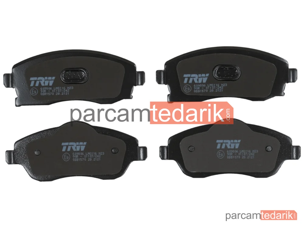 TRW GDB1570 | Fren Balatası Ön Opel Corsa C 1.0-1.2-1.4-1.8 00-09, 1.3 CDTİ 03-09, 1.7 Dİ 00-09, 1.7 DTİ 00-09, Combo TOUR 1.4 04-11, 1.6 01-06, 1.3 CDTİ 16V 04-11, 1.7 Dİ 16V 01-04, 1.7 DTİ 16V 01-04