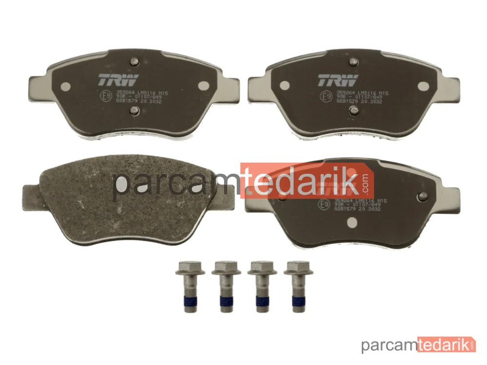 TRW GDB1579 | Fren Balatası Ön Opel Corsa D Fiat 500 Albea Doblo Panda 05