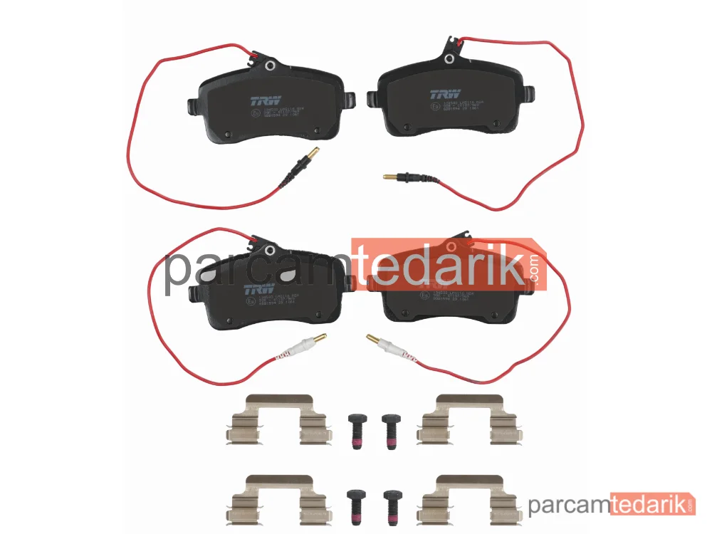 TRW GDB1594 | Fren Balatası Ön Peugeot 407 1.6 HDİ 04-10, 1.8-2.0 04-05