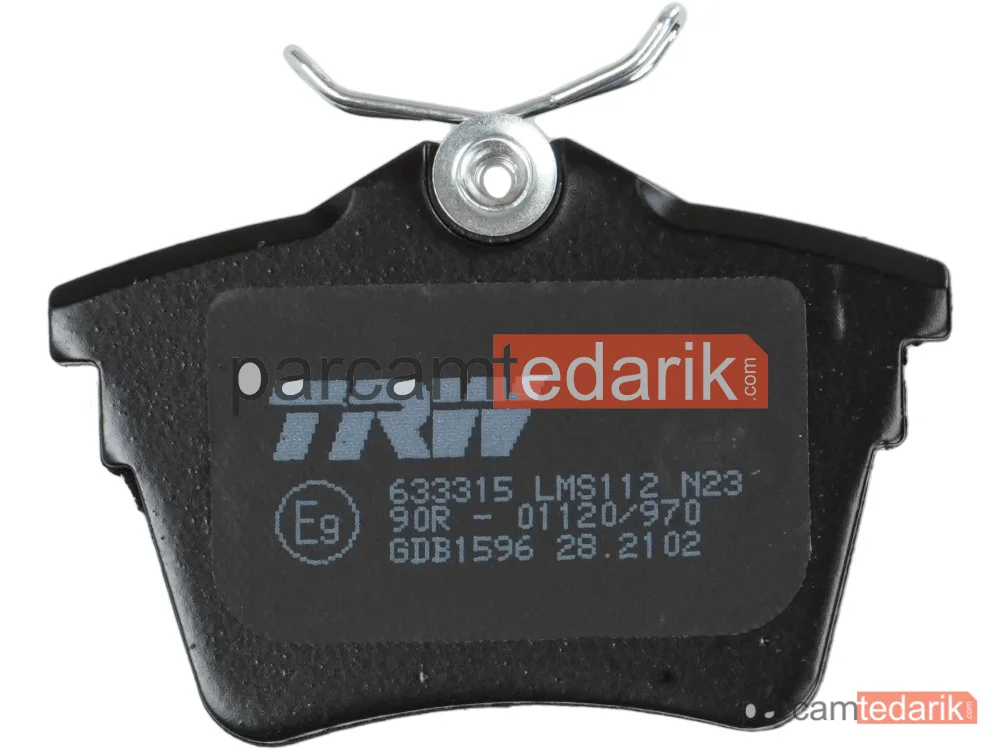 TRW GDB1596 | Fren Balatası Arka Peugeot 407 1.8-2.0 04-05, 1.8-2.0 16V 05-10, 1.6-2.0 HDİ 04-10, 2.2 04-06, 3.0 04-10, 2.2 16V 05-10, 2.0 HDİ 09-10, 2.7 HDİ 05-10