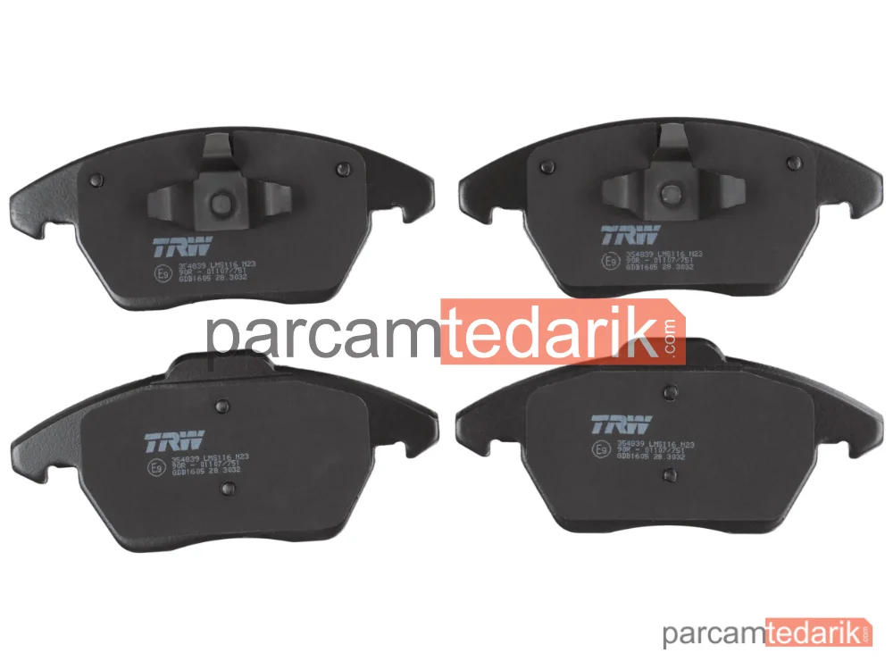 TRW GDB1605 | Fren Balatası Ön Citroen C4 2.0 HDİ 04-11, Peugeot 308 I 1.6 16V 07-14, 2.0 HDİ 07-14, Volkswagen Jetta IV 1.2 TSİ 10=>, 1.2 TSİ 16V14=>, 1.4 TSİ 11=>, 1.6 11=>, 1..8 TSİ 14=>, 1.0 10-17