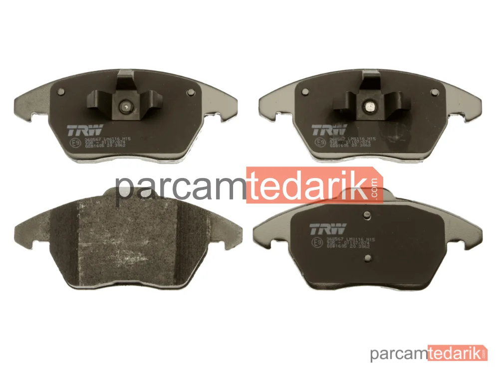 TRW GDB1605 | Fren Balatası Ön Citroen C4 2.0 HDİ 04-11, Peugeot 308 I 1.6 16V 07-14, 2.0 HDİ 07-14, Volkswagen Jetta IV 1.2 TSİ 10=>, 1.2 TSİ 16V14=>, 1.4 TSİ 11=>, 1.6 11=>, 1..8 TSİ 14=>, 1.0 10-17