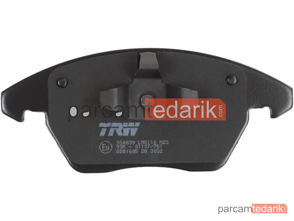 TRW GDB1605 | Fren Balatası Ön Citroen C4 2.0 HDİ 04-11, Peugeot 308 I 1.6 16V 07-14, 2.0 HDİ 07-14, Volkswagen Jetta IV 1.2 TSİ 10=>, 1.2 TSİ 16V14=>, 1.4 TSİ 11=>, 1.6 11=>, 1..8 TSİ 14=>, 1.0 10-17