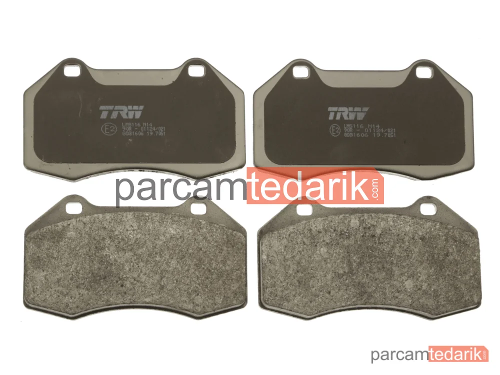 TRW GDB1606 | Fren Balatası Ön Renault Megane II 2.0 06-08, 2.0 DCİ 07-08, 2.0 Renault SPORT 04-09, Clio III 2.0 16V SPORT 06=>