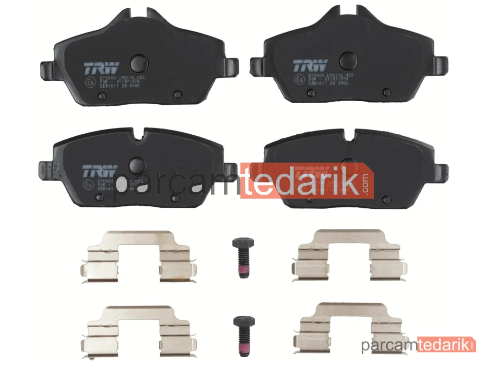 TRW GDB1611 | Fren Balatası Ön BMW 1 116 İ 04-11, 118 D 04-07, 120 İ 04-07