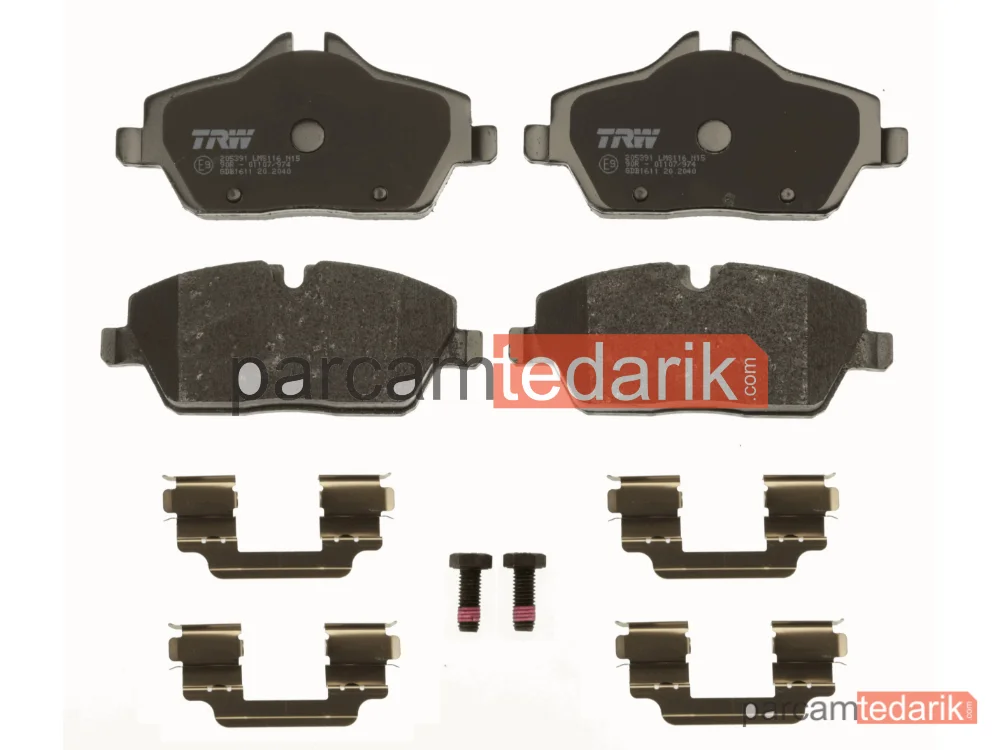 TRW GDB1611 | Fren Balatası Ön BMW 1 116 İ 04-11, 118 D 04-07, 120 İ 04-07