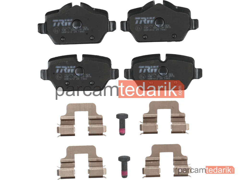 TRW GDB1612 | Fren Balatası Arka BMW 1 116 İ 04-11, 118 D 04-07, 120 İ 04-07