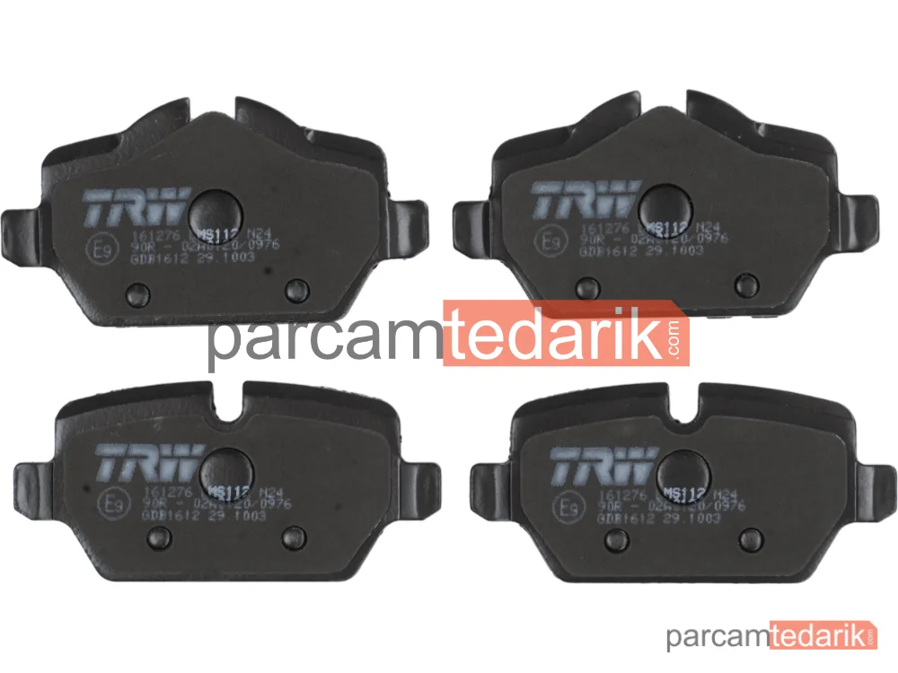 TRW GDB1612 | Fren Balatası Arka BMW 1 116 İ 04-11, 118 D 04-07, 120 İ 04-07