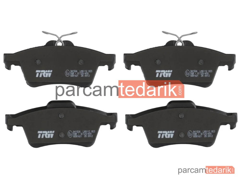 TRW GDB1621 | Arka Fren Disk Balata (Ford Focus CMAX 04-15) (MAZDA-3 03//OPEL Vectra C/Focus II 1.4-1.6 04/ /Peugeot 508 10/)