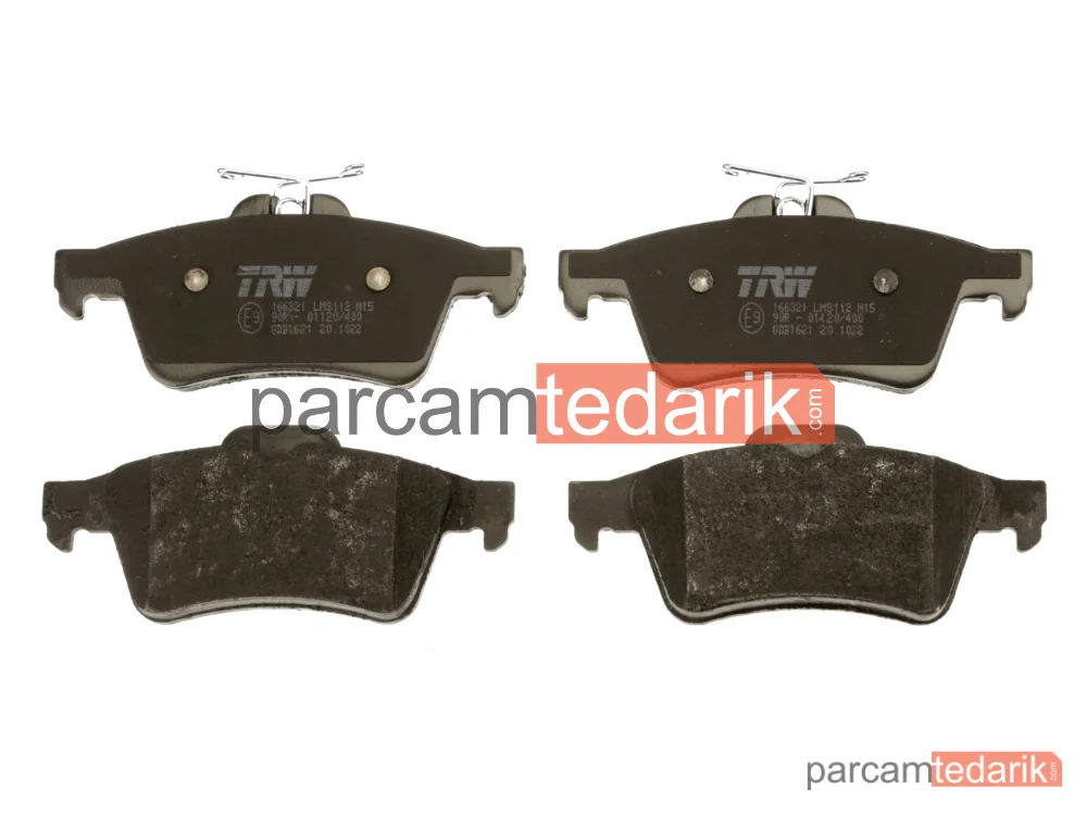 TRW GDB1621 | Arka Fren Disk Balata (Ford Focus CMAX 04-15) (MAZDA-3 03//OPEL Vectra C/Focus II 1.4-1.6 04/ /Peugeot 508 10/)