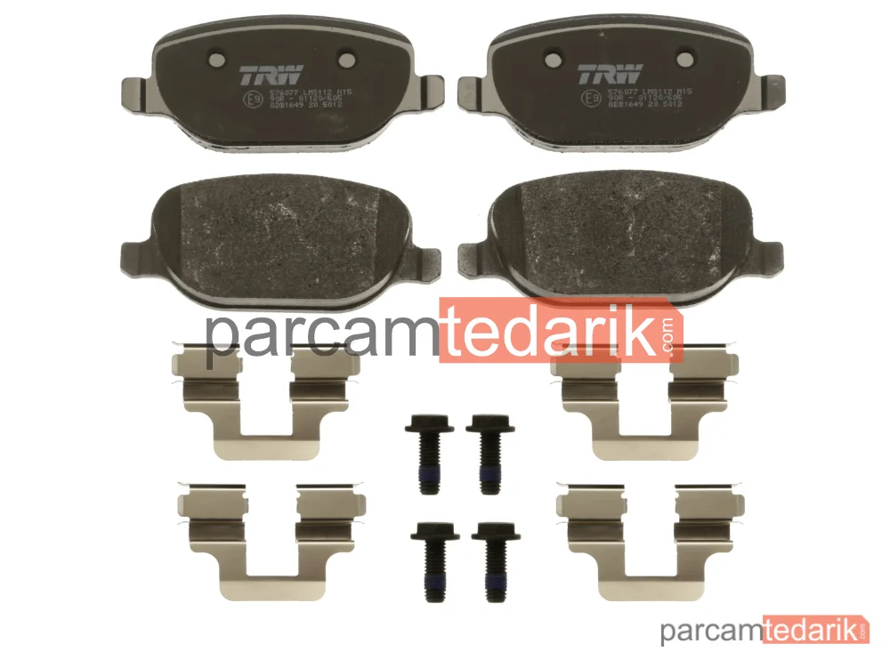 TRW GDB1649 | Fren Balatası Arka Alfa Romeo 159 1.8 TBİ 09-12, 3.2 JTS 08-11, 3.2 JTS Q4 05-11, 2.4 JTDM 05-11