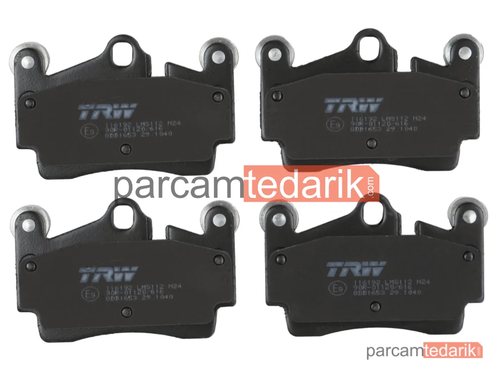 TRW GDB1653 | Fren Balatası Arka Audi Q7 3.0 TDİ Quattro 06-15, Porsche Cayenne 3.2 03-07, T S 4.5 04-07, T 4.5 02-07, 3.6 07-10