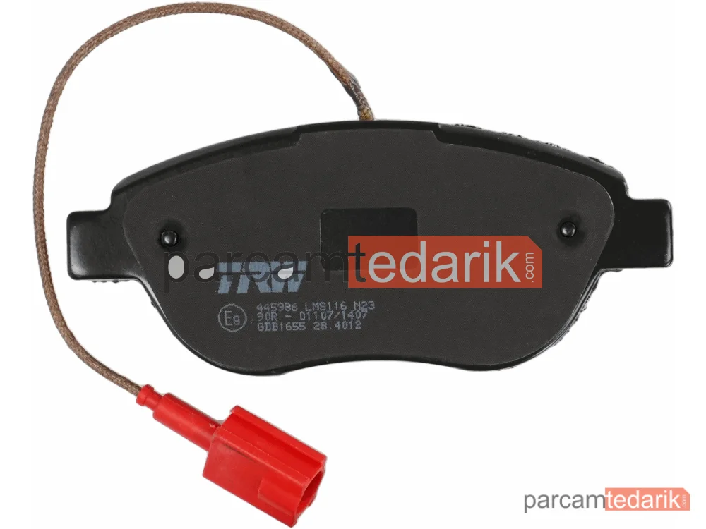 TRW GDB1655 | Fren Balatası Ön Fiat Doblo MPV 1.4 10=>, 1.3-1.6-2.0 D Multijet 10=>, Grande Punto 1.2 10=>, 1.3-1.9 D Multijet 05=>, Punto 1.3 D Multijet 12=>
