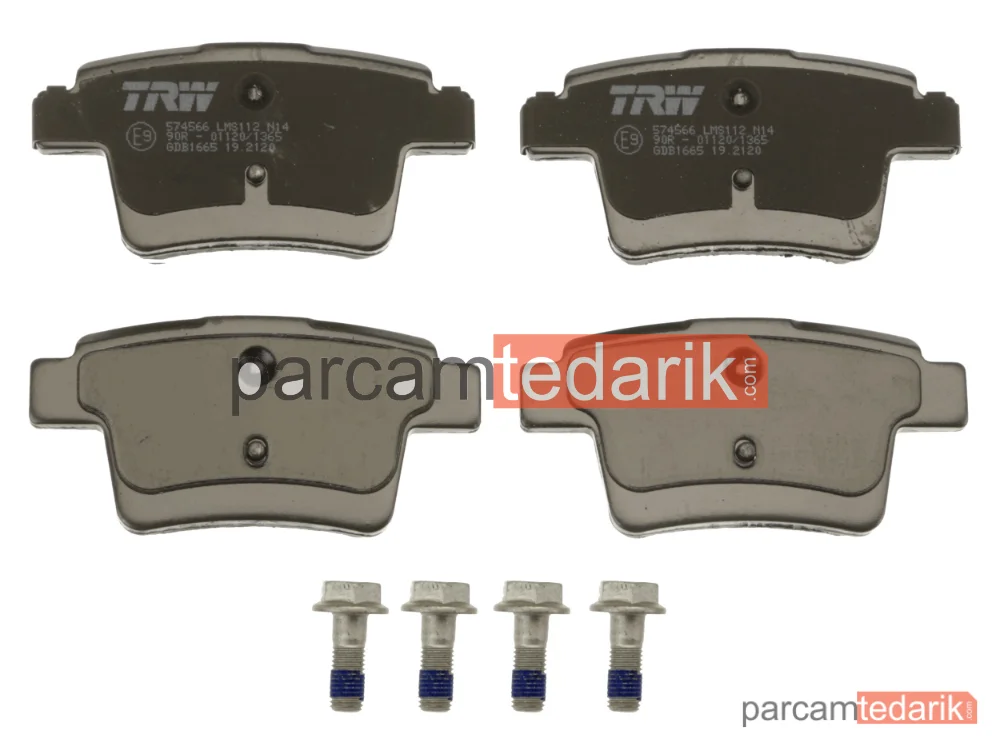 TRW GDB1665 | Fren Balatası Arka Ford Mondeo III 1.8-2.0 16V 00-07, 1.8 SCİ 03-07, 2.0 16V DI / TDDİ TDCİ 00-07, 2.0 TDCİ 01-07, 2.2 TDCİ 04-07, 2.5 V6 24V 00-07, 3.0 V6 24V 04-07