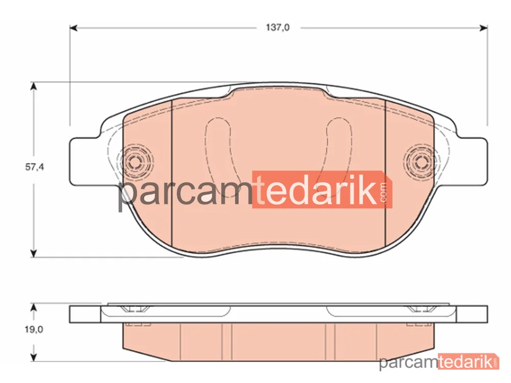 GDB1669 | Fren Balatası Ön Peugeot Partner Combispace 1.6 HDİ 05-15