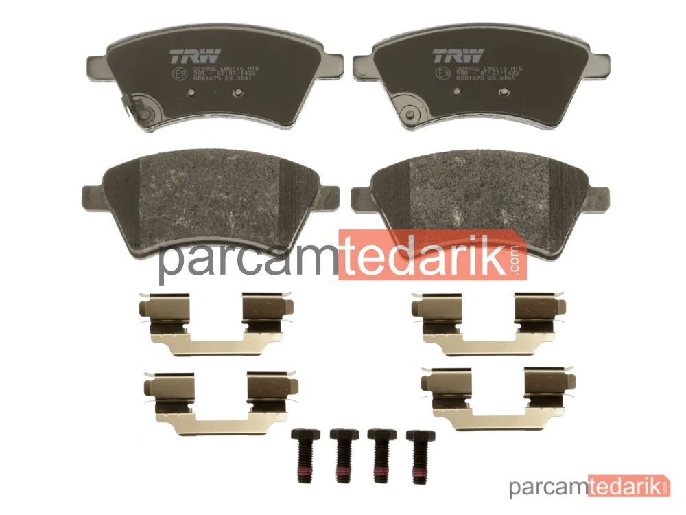 TRW GDB1673 | Fren Balatası Ön Fiat Sedici 1.6 16V 06-14, 1.9 D Multijet 06-11