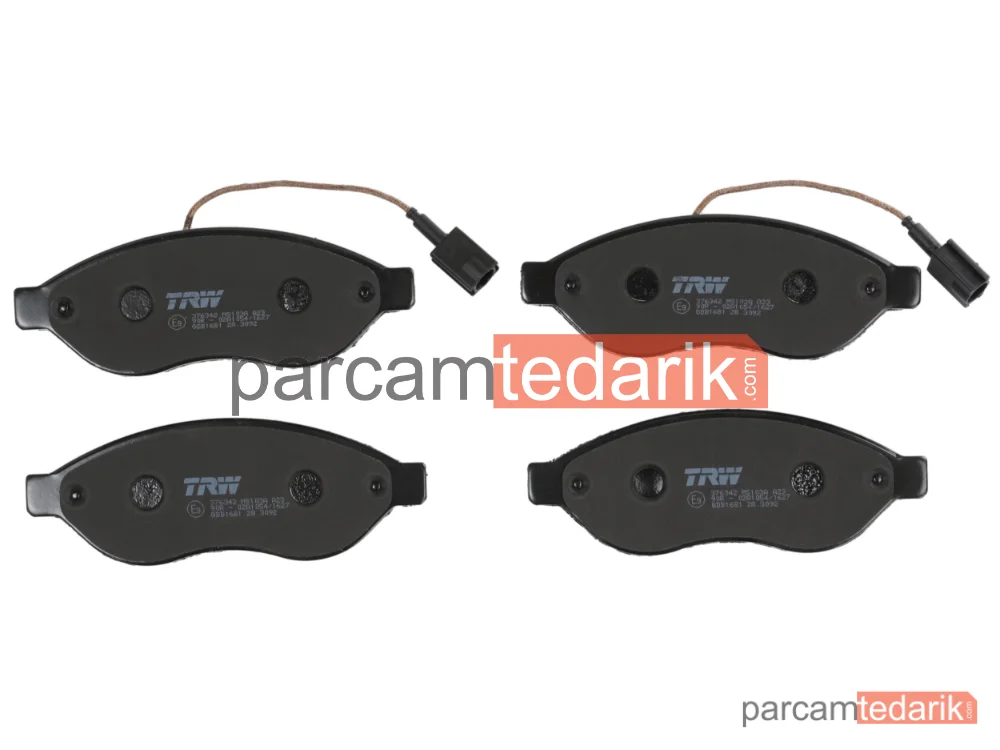 TRW GDB1681 | Fren Balatası Ön Fiat Ducato 2.0 D Multijet 11=>, 2.2 D Multijet 06-11, 2.3 D Multijet 06=>, Peugeot Boxer 2.0 Bluehdi 15-19, 2.2-3.0 HDİ 06=>, Citroen Jumper 2.0 Bluehdi 15-19, 2.2-3.0 HDİ 06=>