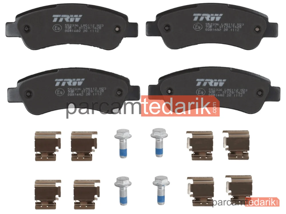 TRW GDB1682 | Fren Balatası Arka Fiat Ducato 2.0 D Multijet 11=>, 2.2 D Multijet 06-11, 2.3 D Multijet 06=>, Peugeot Boxer 2.0 Bluehdi 15-19, 2.2-3.0 HDİ 06=>, Citroen Jumper 2.0 Bluehdi 15-19, 2.2-3.0 HDİ 06=>