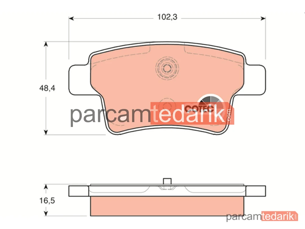 GDB1692 | Fren Balatası Arka Citroen C4 Picasso I MPV 1.6 HDİ 10-13