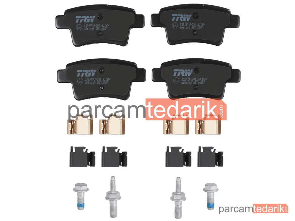 TRW GDB1692 | Fren Balatası Arka Citroen C4 Picasso I MPV 1.6 HDİ 10-13