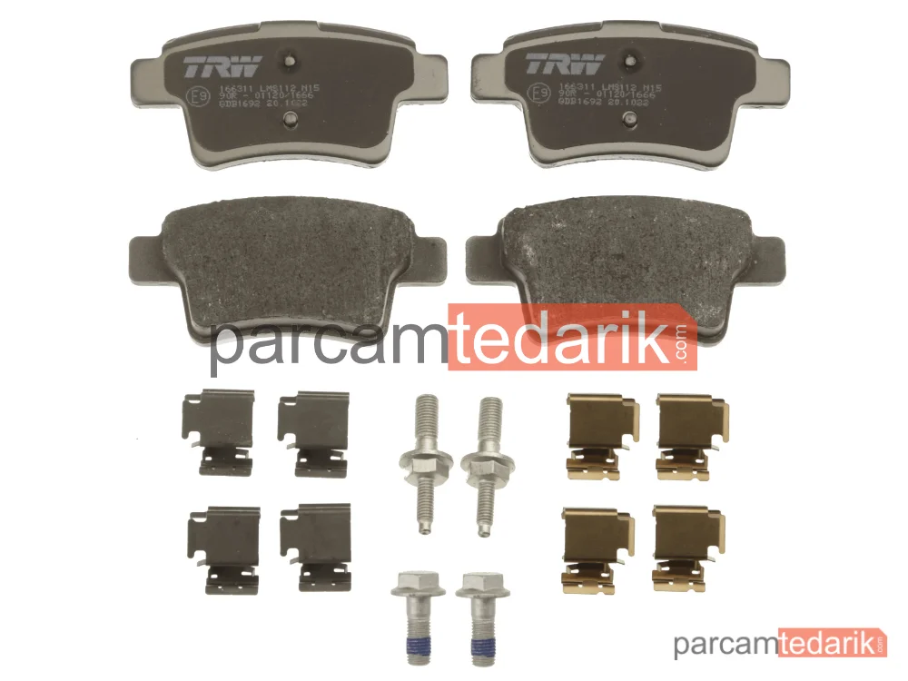 TRW GDB1692 | Fren Balatası Arka Citroen C4 Picasso I MPV 1.6 HDİ 10-13
