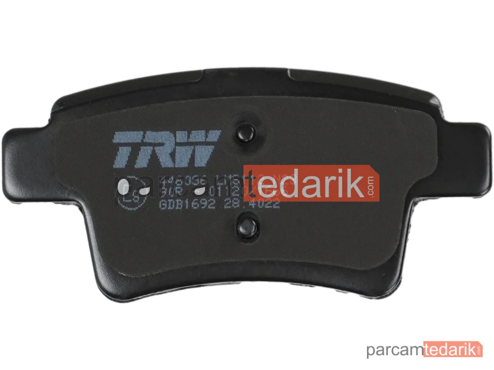 TRW GDB1692 | Fren Balatası Arka Citroen C4 Picasso I MPV 1.6 HDİ 10-13
