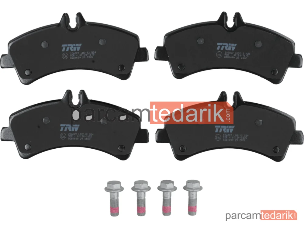 TRW GDB1699 | Fren Balatası Arka Mercedes-Benz Sprinter 509-511-515-518 06-09, 511 16=>, Volkswagen Crafter 30-35 2.0 TDİ 11-16, 2.5 TDİ 06-13